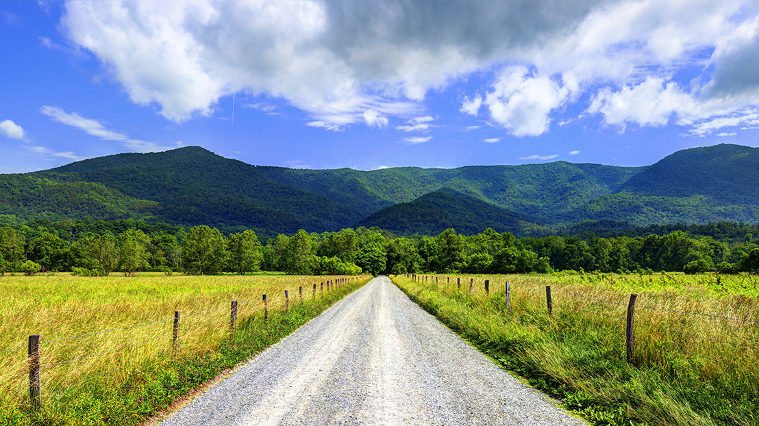 Sparks Lane through Cades Cove in Blount County