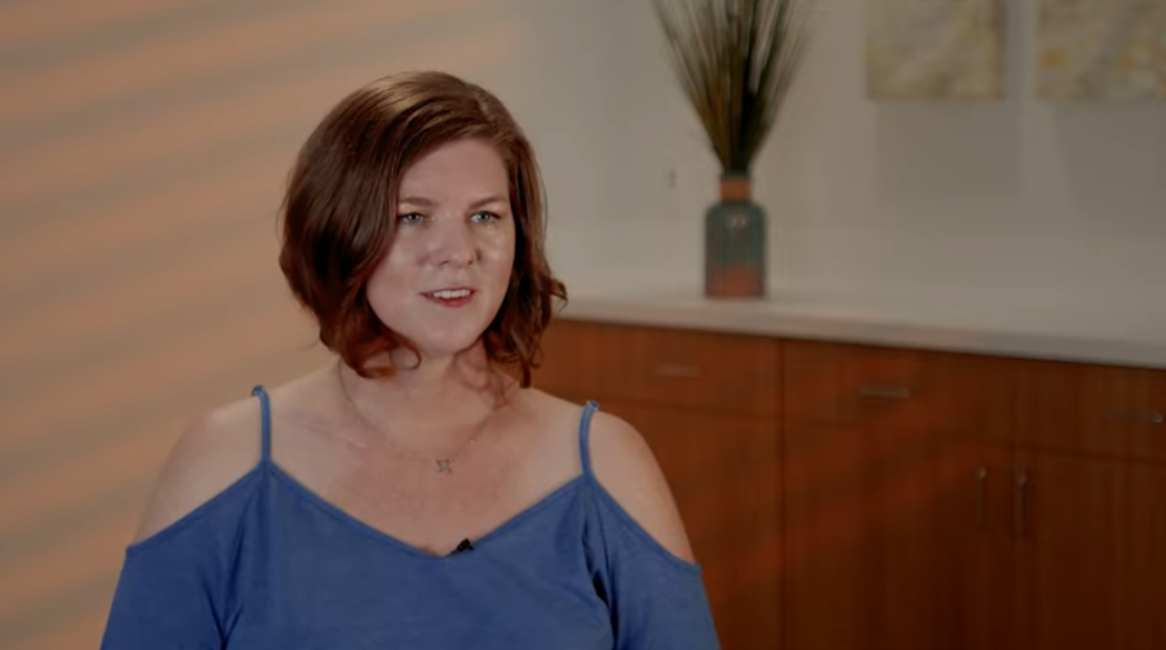 this image depicts Rachel Wilson sitting for an interview about her experience with ReActiv8