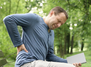 image depicting post surgical back pain.