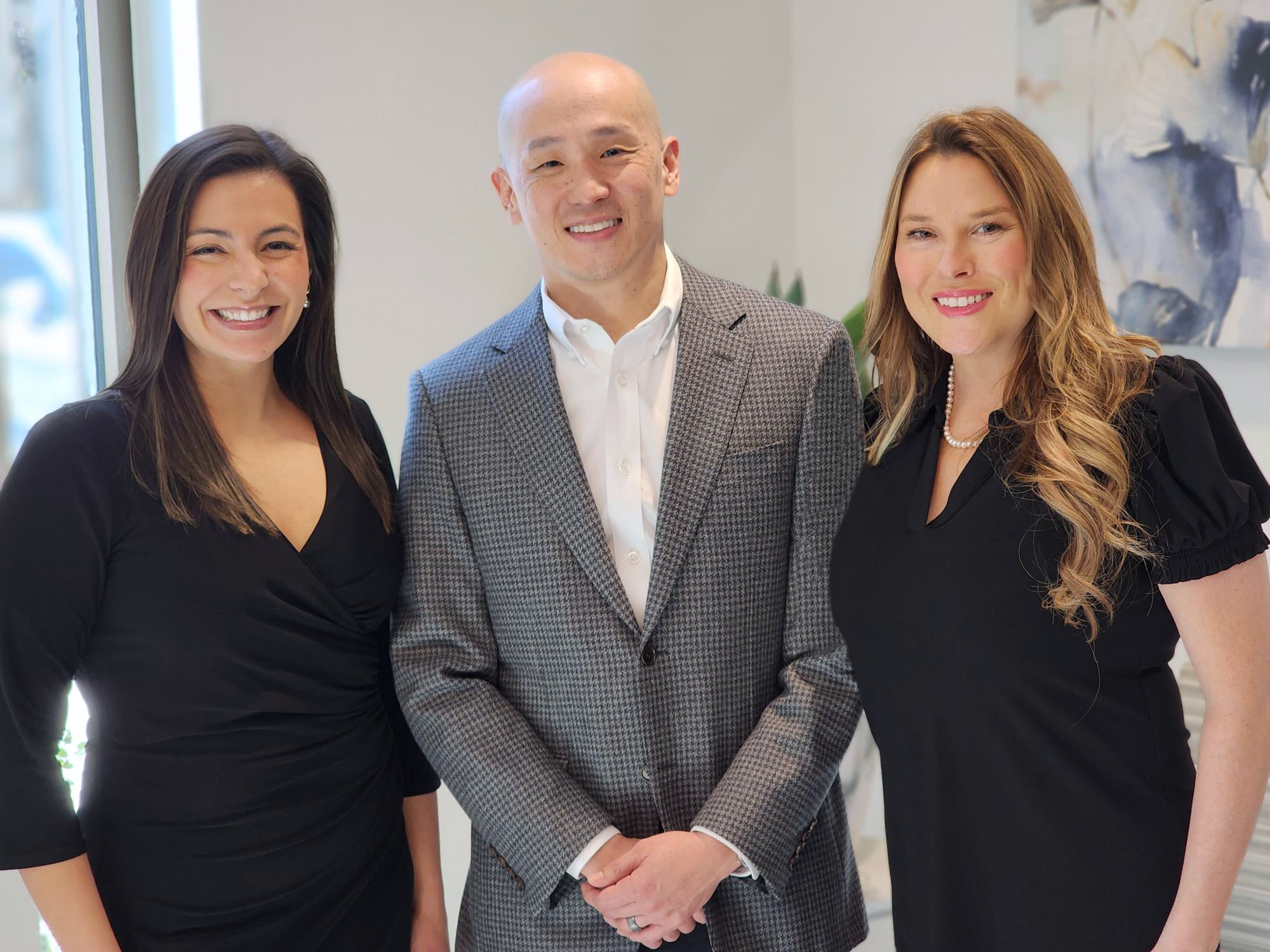 Image of Drs. Kathryn Schott, James Choo, and Martha Jane Smith from left to right.